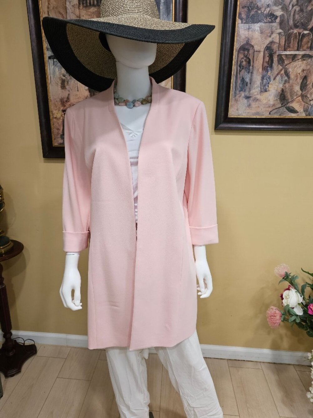 Anne Klein Jacket, Color Blush ( pink) size XL